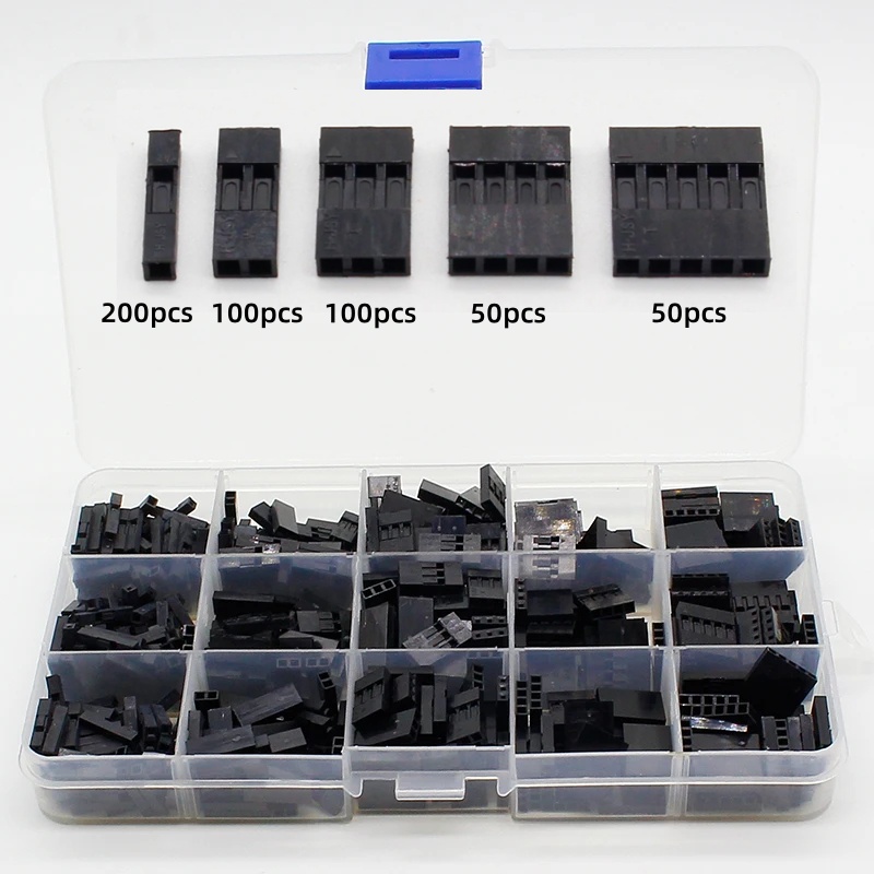Jumper Wire Kit - 500 unidades com caixa, passo de
