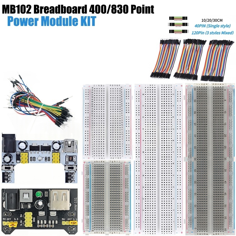Breadboard 400 Point - MB-102 mb102 placa de ensaio 400