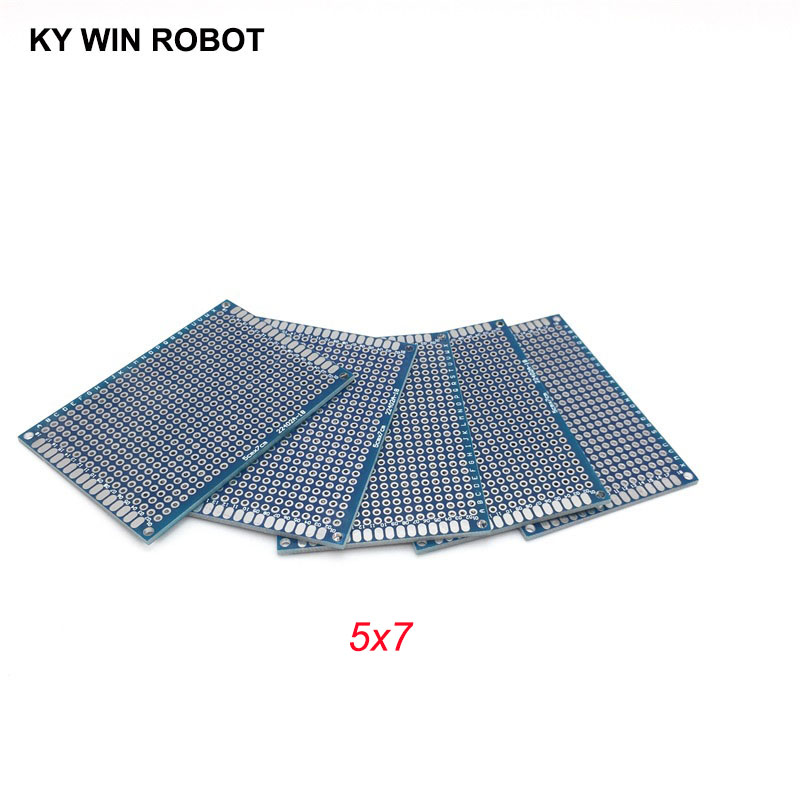 5 pces 5x7cm 50x70mm azul dupl - Pcb Prototyping Board avaliação e preço