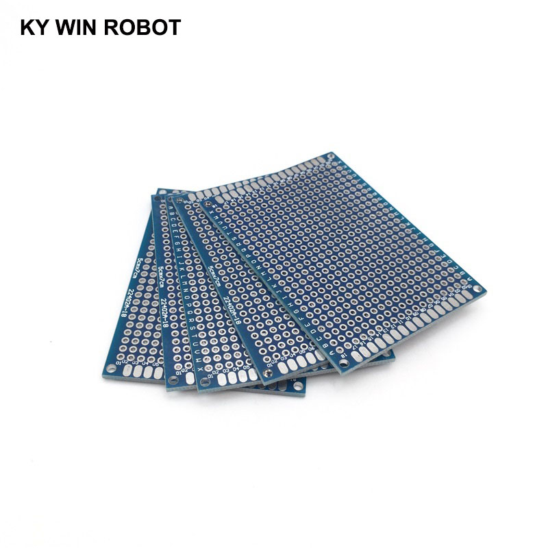 5 pces 5x7cm 50x70mm azul dupl - Pcb Prototyping Board avaliação e preço