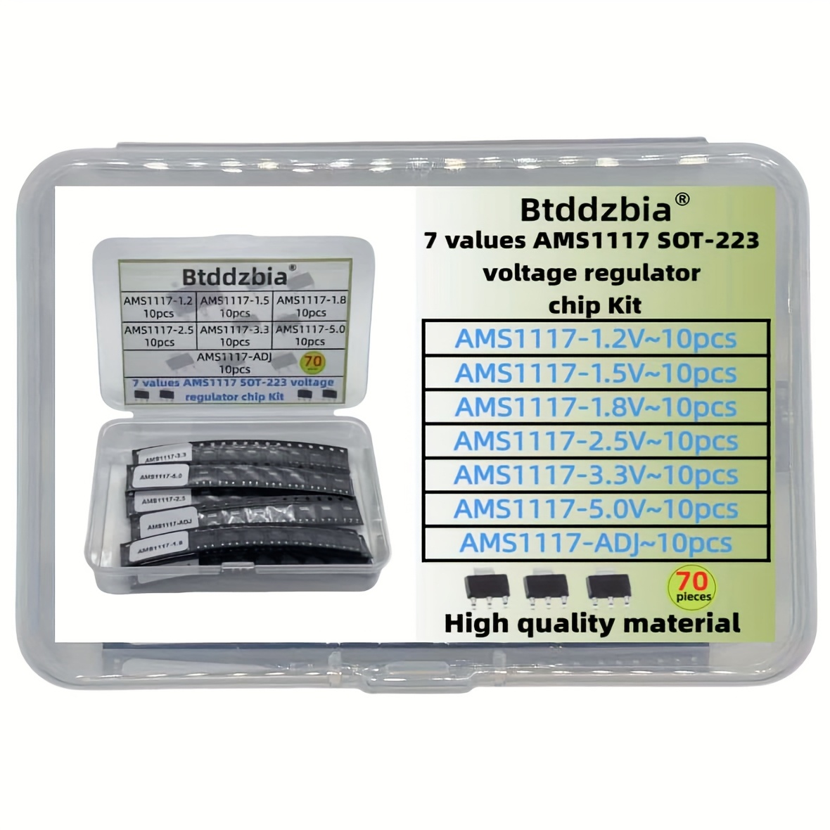 70pcs kit regulador de tensão  - Ams1117 Module avaliação e preço