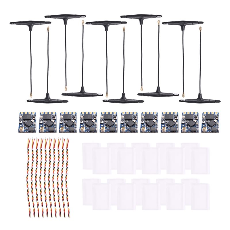 Pacote com 10 Receptores ELRS  - Antenna 2.4Ghz avaliação e preço