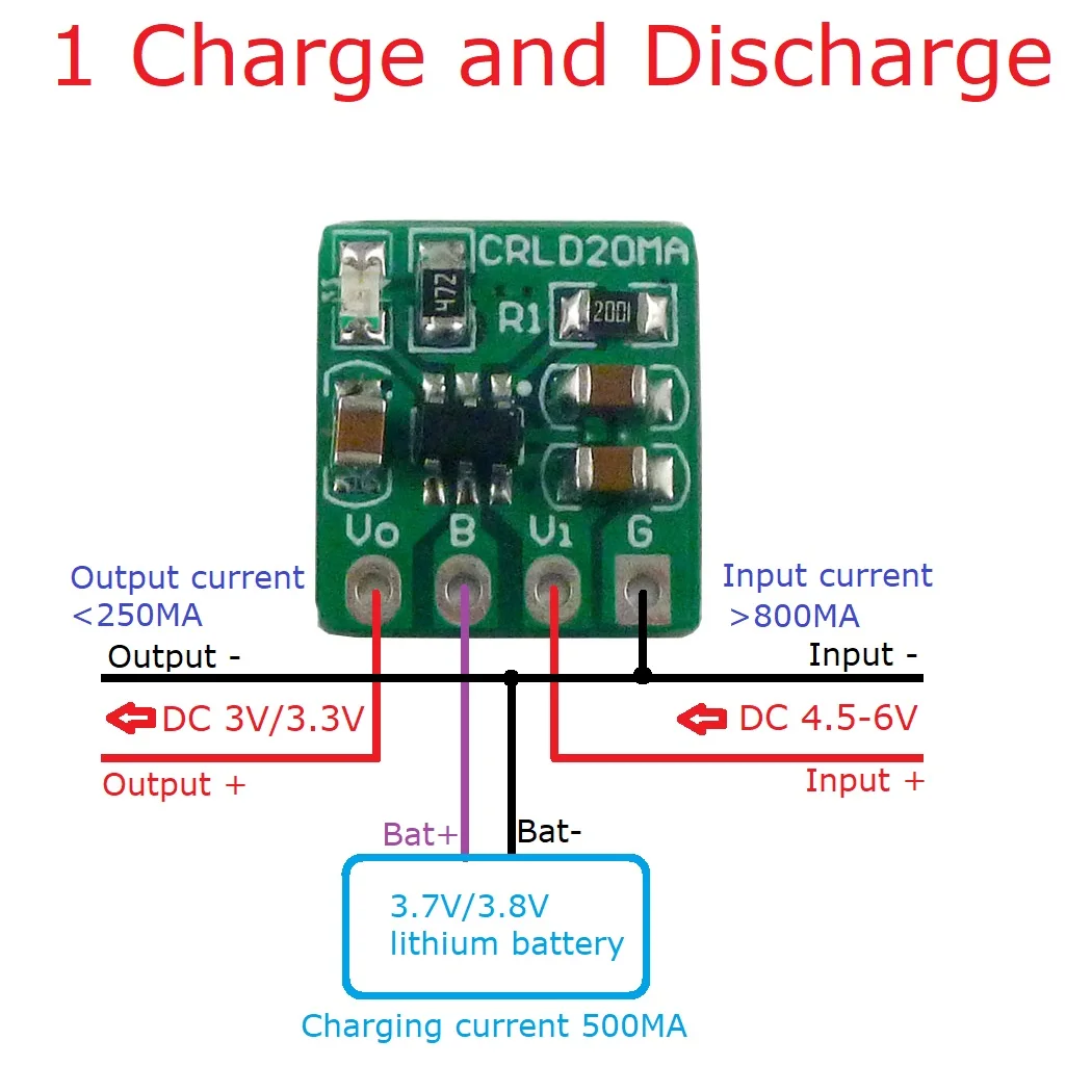 5X CRLD20MA Mini Carregador de - Li Ion Charger Module avaliação e preço
