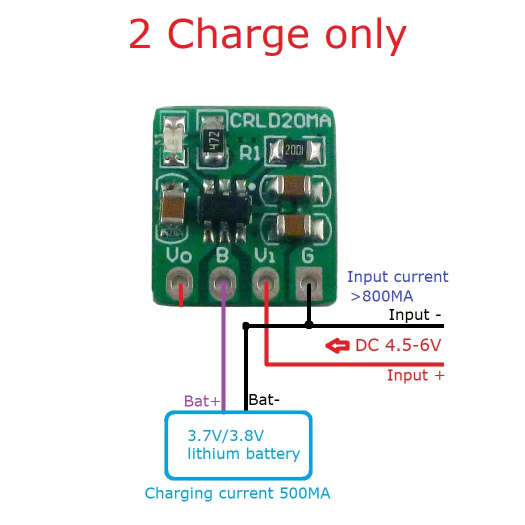 5X CRLD20MA Mini Carregador de - Li Ion Charger Module avaliação e preço
