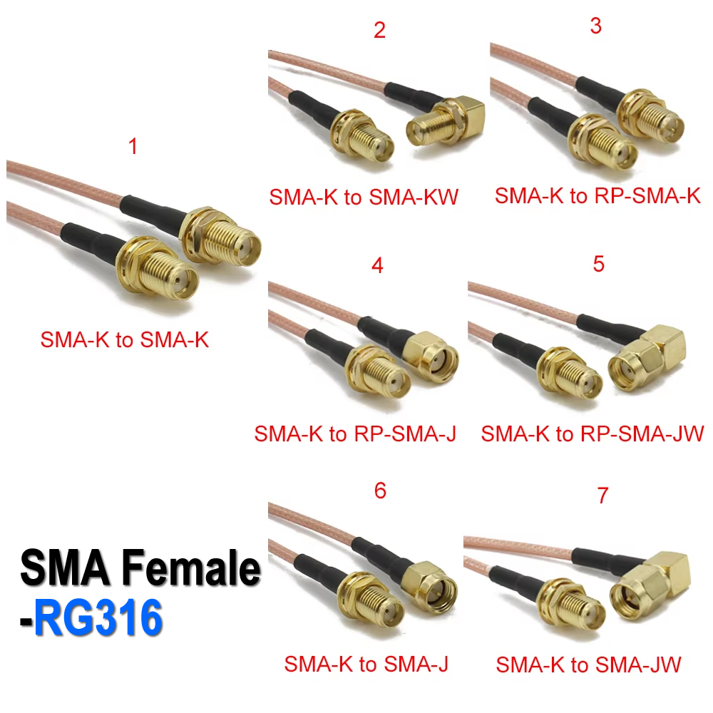 Rg316 sma para sma/rp sma plug - Jumper Wire Kit avaliação e preço