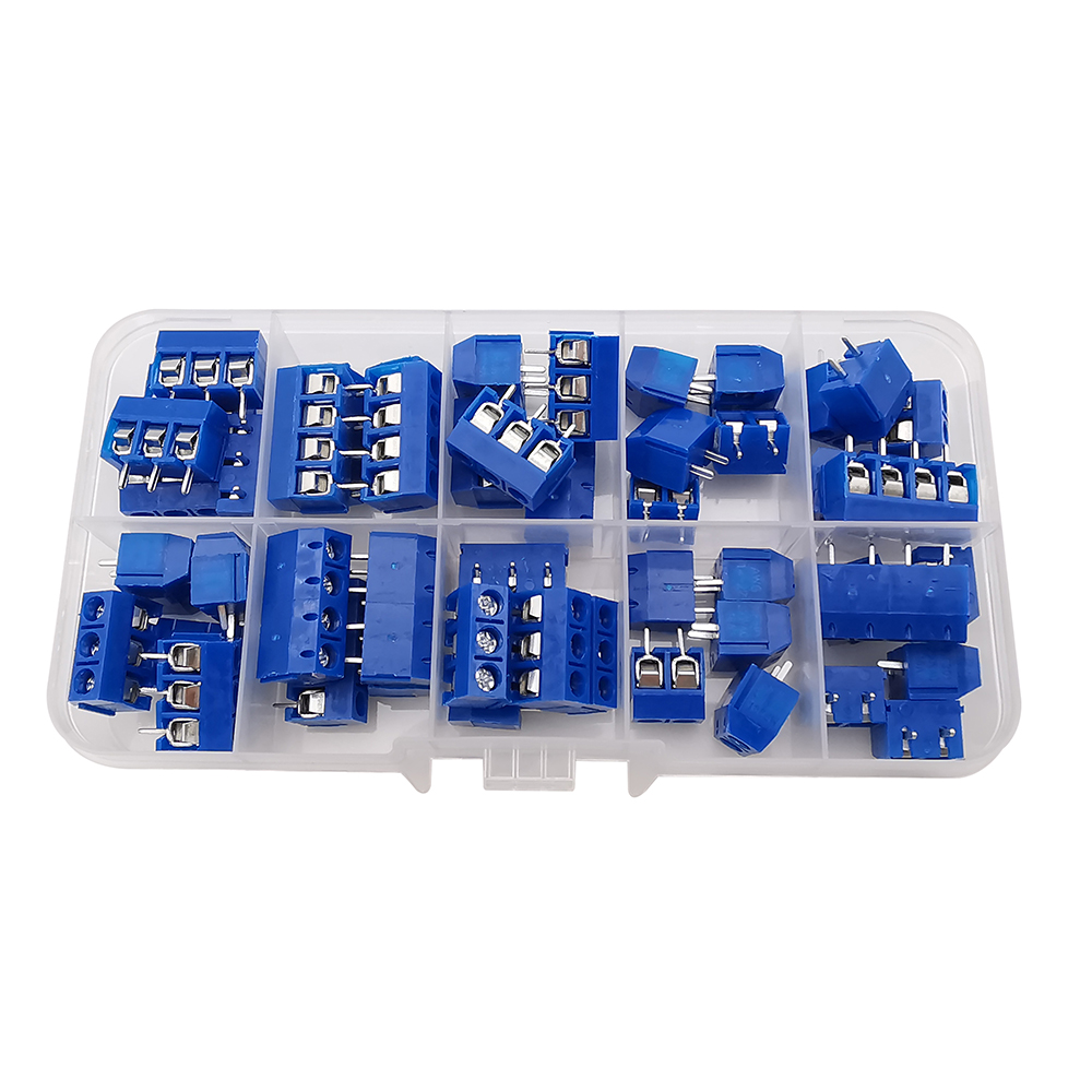 50 Peças/Caixa KF301 Conector  - Screw Terminal Block avaliação e preço